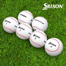 [한정판] 던롭 스릭슨 X 게임원 콜라보 3피스 골프공, 6개입, 화이트