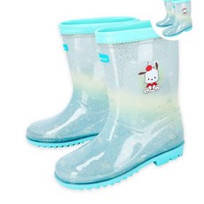 포차코 민트 글리터 트로피칼 어린이 아동 PVC 장화