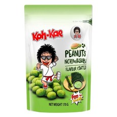 大哥豆 (80/90/180g) - 多種口味酥脆黃豆零食, 1個, 大包 芥末170g-大袋裝大哥豆