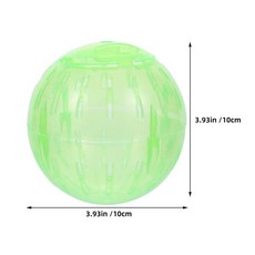 햄스터 운동 공 작은 애완동물용 롤링볼 투명 플라스틱 러닝볼 케이지, 1개, 2. light green