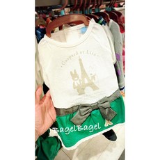 貝果貝果 日本Pet Paradise代理 Gaspard et Lisa 快樂巴黎 蝴蝶結連身裙, 1個, 褲子S