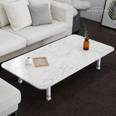 [허니센스] 접이식 밥상 8인용 6인 교자상 1500x800 집들이상 테이블 손님상 초대상 사각상 대형 큰상, 비앙코까라라