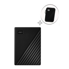 WD NEW My Passport 2TB 블랙 외장하드+파우치, 2테라