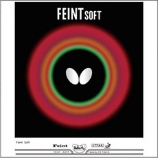 蝴蝶 Butterfly FEINT SOFT 桌球膠皮 (何卓佳使用), 1個, 紅1.3mm