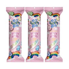 마카롱 닮은 슈가롤리 무지개 솜사탕 12g, 3개