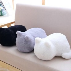 아트박스/부카즈 bookaz 식빵굽는 고양이 필로우, 블랙