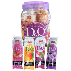 닥터큐 과즙 젤리 4종 1440g / 24개입 포도 딸기 망고 리치 코스트코, 60g, 24개