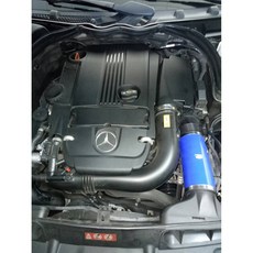 EVE Professional BENZ W204 C250 強化矽膠進氣導風管, 藍色, 藍色