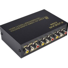 AV 스위치 박스 2/4/8 in 1 out HDTV LCD 3 RCA 선택기 분배기 용 오디오 신호 복합, 01 2 To 1, 01 2 To 1
