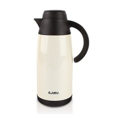 EJIRY 現代風輕量不鏽鋼茶壺, 1.1L, 白色的