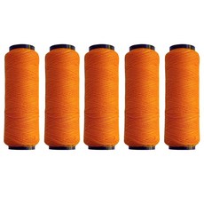 미니 칼라 재봉실 40수2합 소형재봉사, 5개, 오렌지
