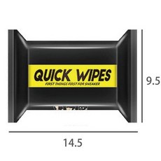 QUICK WIPES 擦鞋濕巾 運動鞋清潔擦拭巾 輕便去污 12/30抽, 1個, 12抽