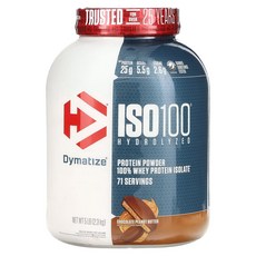 다이마티즈뉴트리션 가수분해 ISO100 100% 분리 유청 단백질 초콜릿 땅콩버터 2.3kg(5lbs), 2.3kg, 1개