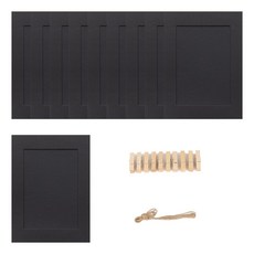 아트포유 종이액자 3x5 4x6 5x7 페이퍼 포토 프레임, 10개, 블랙