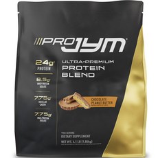 JYM Supplement Science Pro Jym 超優質蛋白質混合巧克力花生醬味, 1個, 1.85kg