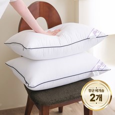 헤르티만 고중량 호텔용 마이크로화이버 향균 베개솜, 2개, 화이트