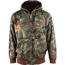 TrailCrest by Treel 남아용 집업 후디 스웨트셔츠 - 야외 활동 사냥 및 캐주얼웨어를 위한 카모 재킷 카모 지퍼 카모 지퍼 XS