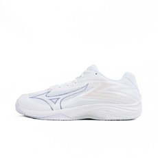 Mizuno Thunder Blade Z男女排球鞋 運動訓練 止滑緩震 白灰 V1GC237025, 1個, 26.5 CM