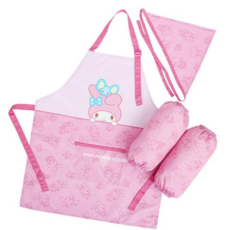 유아팔토시 마이멜로디 허니 앞치마 토시두건 3종세트