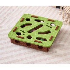 고양이 미로 구멍 파는 장난감, 회색,베이지색,초록색, 1박스