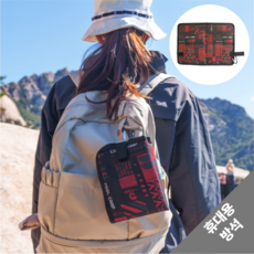 더머니유 휴대용 접이식 1인용 방석, 베이지