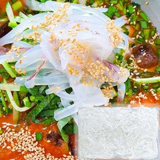 횟감용 한치채400g / 냉동 아이스박스포장포함 물회 회냉면 오징어회, 2개, 400g