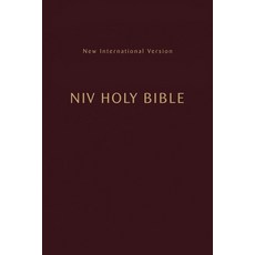 (영문도서) Niv Holy Bible Compact Paperback Burgundy Comfort Print Paperback, Zondervan, English, 9780310461241