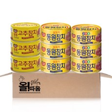 동원 참치기획 3종 100g (살코기+고추+DHA 참치) 각 1개씩, 3세트