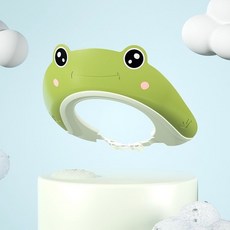 寶寶洗頭帽護耳兒童防水洗髮帽嬰幼兒洗澡浴帽可調節洗髮神器, 【粉色青蛙】寶寶洗頭不哭鬧,PP/TPR材質 云感解壓 HOLD得住, 1個