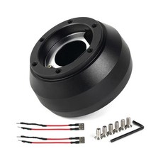 6 홀 허브 어댑터 키트 스티어링 휠 허브 어댑터 교체 125H 허브 어댑터 퀵 릴리스 자동 액세서리, one piece