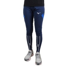 Mizuno 男 緊身褲 全長型 運動 吸汗 快乾 伸縮彈性 丈青 [U2TB0G0514]