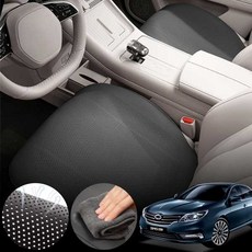 르노 SM5(13~16) 1.6 TCE 차량용 초슬림 통풍 시트 커버 블랙 2개 세트