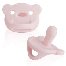 베로로 올실리콘 쪽쪽이 (케이스포함), 곰쪽이, 핑크, 1개