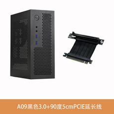 컴퓨터 케이스 미니 게임용 K77 SFF 소형 XTIA 라이저 360수냉지원 S400, A09블랙USB3 0모델 5cm 그래픽카드연장선