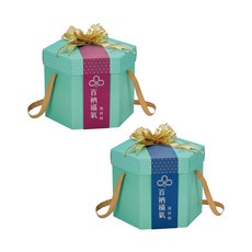 百衲福氣 八角造型滿月禮盒 附緞帶提把, 百衲福氣｜女, 1套