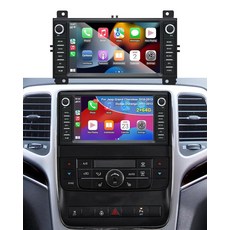 지프 그랜드 체로키 2010-2013용 2+64GB 라디오 닷지 듀랑고 2011-2013 7인치 터치 스크린 헤드유닛 스테레오 무선 카플레이 안드로이드 자동 블루투스 GP, 지프 그랜드 체로키 2010-2013용 2+64GB 라