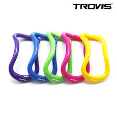 요가링 종아리 스트레칭 젠링 하드링 요가용품, 옐로우, 1개