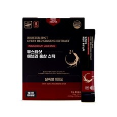 부스터샷 에브리 홍삼 스틱 100포 1박스, 없음, 상세설명 참조, 없음