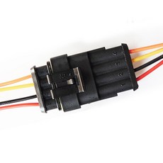 오아시스 자동차 하네스 방수 커넥터 암수세트, 4P(4선), 1세트