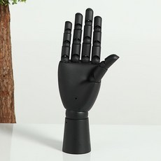 관절목각인형 손 모형 미술 데셍 인체 구체 뎃생 손가락 소묘 인형 스케치용 관절손, 6.블랙여성오른손, 1개