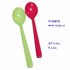 파스텔멜라민티스푼-멜라민베이비스푼(SP-202)-1P(칼라랜덤), 1개