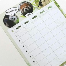 학생용 시간표 스티커 요일별 일과 관리 학원 수업 계획 월간 주간 일정 정리 체크 보드판 중고등 초등, 1개, 아껴써