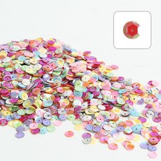 뮤즈 대용량 스팡클 원형 소 (육각) 100g / 비즈 네일 슬라임 공예재료 파츠장식 만들기재료, 1개, 혼합색상