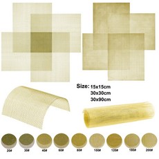 20-200 메쉬 구리 황동 스크린 그물 짠 와이어 필터 창 화면 비자 성 금속 차폐 신호 도구 부품, 30x90cm, 120 Mesh, 1개