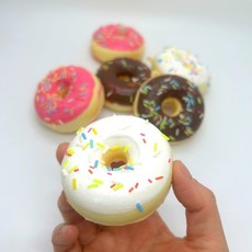 가짜 도너츠 장식 소품 걸이, 화이트