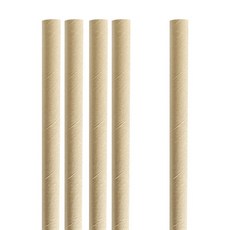 스트로우 버블티 크라프트 종이빨대 12mm 21cm 1봉지 200개, 1개