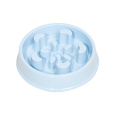 PetHaus 寵物慢食碗 防噎設計 藍色 18.5公分, 1個