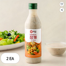 백설 참깨 드레싱, 2개, 550g