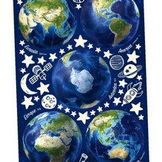 환타스틱스 야광별 아름다운 지구 우주선 로켓 행성 별자리