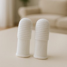 히야펫 강아지 치석제거 잘닦이는 손가락 칫솔, 20개, 흰색